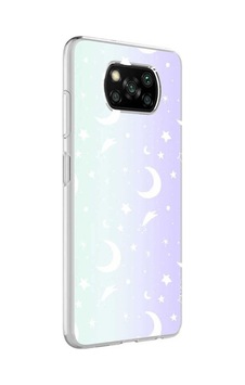 Xiaomi Poco X3 Kılıf Zore M-blue Desenli Kapak Moon No4 Xiaomi Poco X3 Kılıf Zore M-blue Desenli Kapak Moon No4