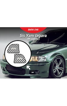 Bmw E46 Sis Far Izgarası M Logolu Sağ Sol Bmw E46 Sis Far Izgarası M Logolu Sağ Sol
