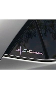 Fiat 500 Yan Cam Sticker Oto Kapı 20 Cm X 7 Cm Renkli Fiat 500 Yan Cam Sticker Oto Kapı 20 Cm X 7 Cm Renkli