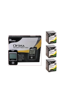 Optima Kan Sekeri Ölçüm Cihazı + Strip 3 Kutu 150 Adet Optima Kan Sekeri Ölçüm Cihazı + Strip 3 Kutu 150 Adet