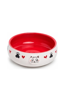 Lüks Seramik Mama Kabı Pati Kedi Köpek Kalp Desen Kabartmalı Doğal Renkli Kedi Ve Köpek Yemek Su Kasesi, Devrilmez Premium Dekoratif Porselen Yapı 1 Adet Tekli Kırmızı Lüks Seramik Mama Kabı Pati Kedi Köpek Kalp Desen Kabartmalı Doğal Renkli Kedi Ve Köpek Yemek Su Kasesi, Devrilmez Premium Dekoratif Porselen Yapı 1 Adet Tekli Kırmızı