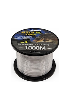 Okuma Atomic Carp Nylon Clear Color 1000m Misina 0.34mm Okuma Atomic Carp Nylon Clear Color 1000m Misina 0.34mm
