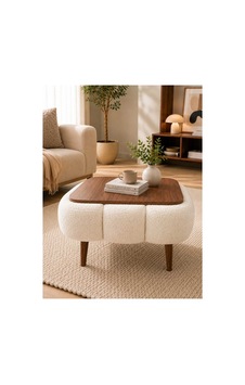 Aura Wellsoft Kumaş Kaplamalı Sehpa Salon Orta Sehpa Berjer Sehpa 42x52 Cm Beyaz Beyaz Aura Wellsoft Kumaş Kaplamalı Sehpa Salon Orta Sehpa Berjer Sehpa 42x52 Cm Beyaz Beyaz