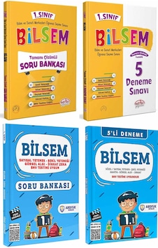 Editör Yayınevi 1. Sınıf Bilsem Soru Bankası Ve Deneme Sınavı Seti 4 Kitap Editör Yayınevi 1. Sınıf Bilsem Soru Bankası Ve Deneme Sınavı Seti 4 Kitap