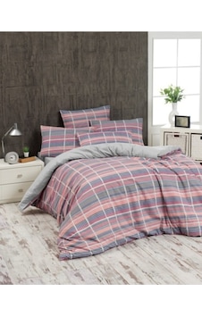 Tartan Çift Kişilik Nevresim Takımı Bej Tartan Çift Kişilik Nevresim Takımı Bej