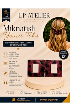 Mıknatıslı Kemik Kare Toka 6cm Bordo Mıknatıslı Kemik Kare Toka 6cm Bordo