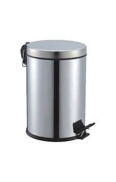 Pedallı 5lt Krom Metal Çöp Kovası 5250 Diğer Pedallı 5lt Krom Metal Çöp Kovası 5250 Diğer