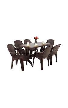 Mandella Zeugma 70x120 Golf Koltuk 6 Kişilik Masa Takımı kahverengi Kahverengi Mandella Zeugma 70x120 Golf Koltuk 6 Kişilik Masa Takımı kahverengi Kahverengi