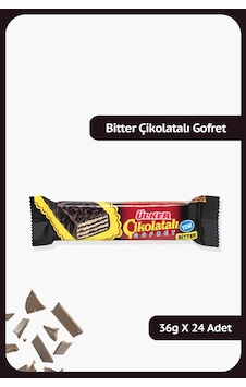 Ülker Çikolatalı Gofret Bitter 24 x 36 G Ülker Çikolatalı Gofret Bitter 24 x 36 G