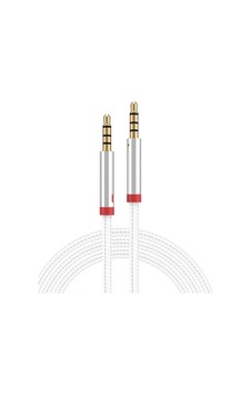 Lexroo Örgü Tasarımlı Aux Audio Kablo 3.5mm 3m - Beyaz