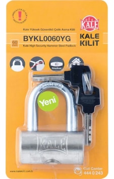 Kale Kilit Yüksek Güvenlikli Çelik Asma Kilit 60 Mm Kale Kilit Yüksek Güvenlikli Çelik Asma Kilit 60 Mm