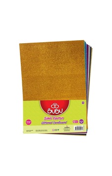 Bu-Bu Simli Karton 20X30 10 Renk Karışık