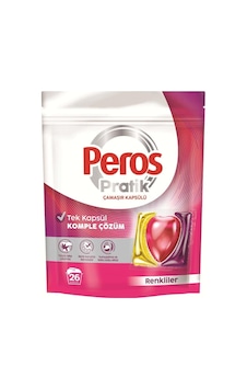Peros Pratik Matik Çamaşır Deterjanı Kapsülü - Tableti 26 Adet Renkliler 420 G Peros Pratik Matik Çamaşır Deterjanı Kapsülü - Tableti 26 Adet Renkliler 420 G