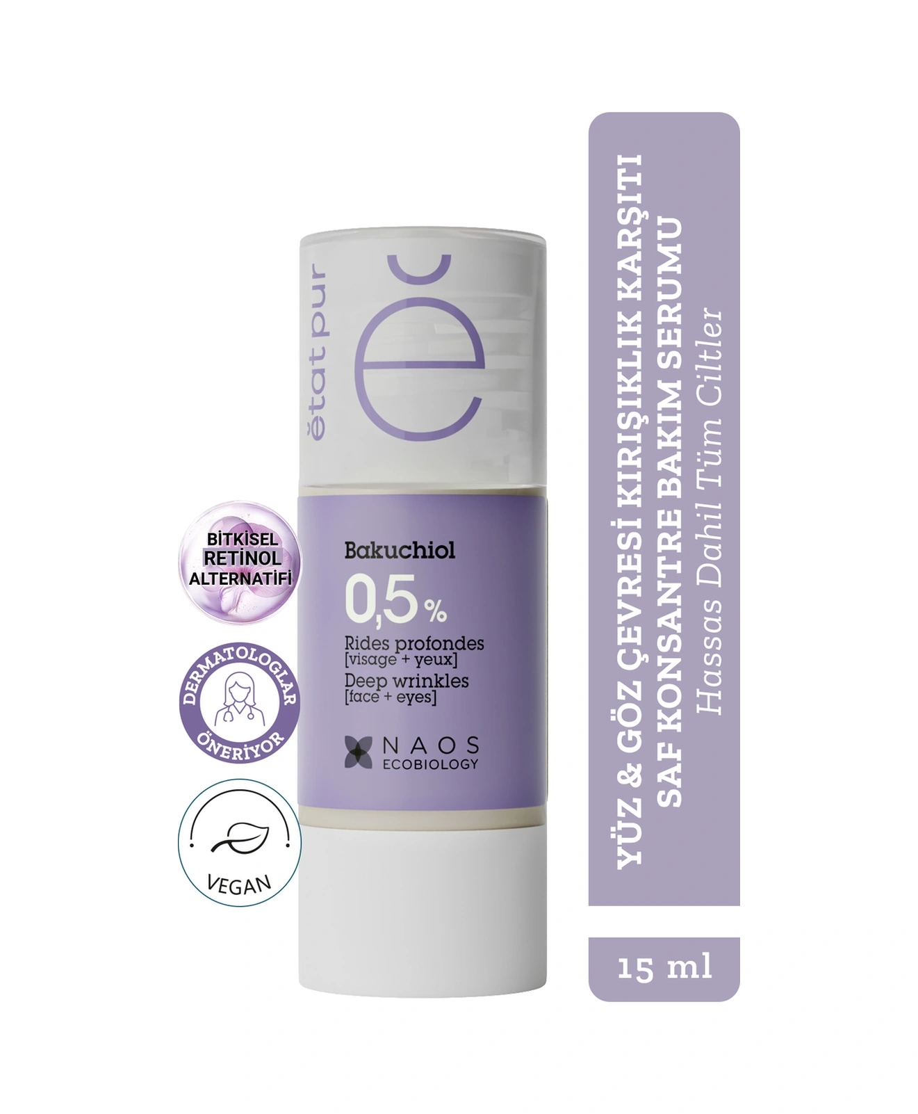Etat Pur Bakuchiol %0,5 Konsantre Serum 15 Ml Etat Pur Bakuchiol %0,5 Konsantre Serum 15 Ml