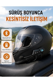 Motosiklet Kask Kulaklığı Bluetooth 5.0 Gürültü Önleme Ve Hızlı Bağlantı Yeni Nesil 99773822 Motosiklet Kask Kulaklığı Bluetooth 5.0 Gürültü Önleme Ve Hızlı Bağlantı Yeni Nesil 99773822