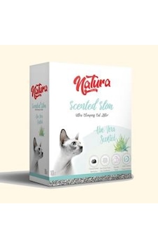 Natura Scented Slim İnce Taneli Aloe Vera Kokulu Topaklaşan Bentonit Kedi Kumu 10 L