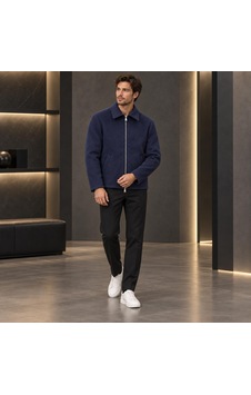 Stormwear Erkek İthal Kaşe Ceket Gömlek Yaka Fermuarlı Cepli Mevsimlik Kaban Mont Lacivert Stormwear Erkek İthal Kaşe Ceket Gömlek Yaka Fermuarlı Cepli Mevsimlik Kaban Mont Lacivert