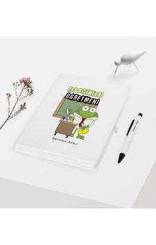 Kişiye Özel Fen Bilimleri Öğretmeni Temalı Beyaz Defter + Kalem N11.2015