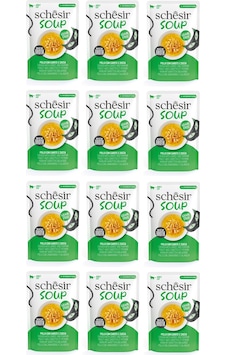 Schesir Soup Tavuklu Ve Balkabaklı Yetişkin Kedi Çorbası Pouch 40 Gr. X 12 Adet Schesir Soup Tavuklu Ve Balkabaklı Yetişkin Kedi Çorbası Pouch 40 Gr. X 12 Adet