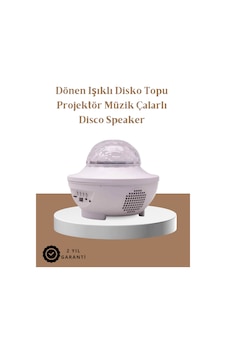 Müzik Ritimli Işık Değişimi & Dönen Dalga Efekti - Galaxy Projektör Çok Renkli
