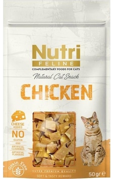 Nutri Feline Tavuk Ve Peynirli Kedi Ödül Maması 50 Gr Nutri Feline Tavuk Ve Peynirli Kedi Ödül Maması 50 Gr