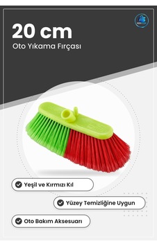 Mega Oto Fırçası 20 Cm Araç Yıkama Yüzey Temizlik Yeşil Kırmızı K Mega Oto Fırçası 20 Cm Araç Yıkama Yüzey Temizlik Yeşil Kırmızı K