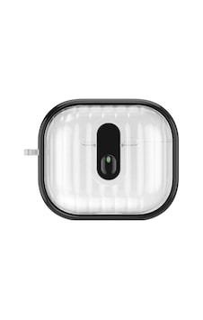 Apple Uyumlu AirPods 4 Kılıf Kenarları Renkli Şeffaf Dilimli Silikon Zore Airbag 40 Kılıf Siyah Apple Uyumlu AirPods 4 Kılıf Kenarları Renkli Şeffaf Dilimli Silikon Zore Airbag 40 Kılıf Siyah