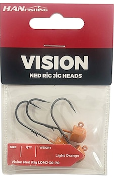 Hanfish Vision Ned Rig Light Orange Jig Head 2 No - 3.3 Gr - 4 Adet Hanfish Vision Ned Rig Light Orange Jig Head 2 No - 3.3 Gr - 4 Adet