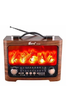 Fepe Fp-821 Şömine Detaylı Bluetooth Destekli Nostaljik Radyo