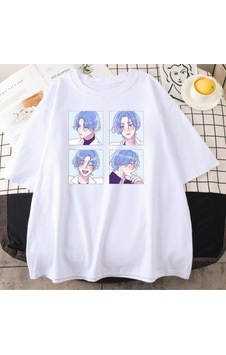 Noıssey Kırmızı Etiket Gala Anime Sk8 Reki Kyan Langa T-shirt Mod344 08850 Beyaz