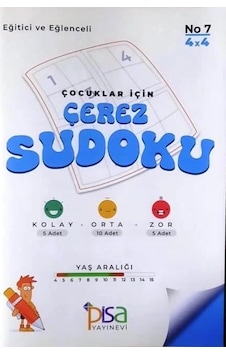 Pisa Çocuklar İçin Çerez Sudoku No 7 - 4 X 4 Pisa Çocuklar İçin Çerez Sudoku No 7 - 4 X 4