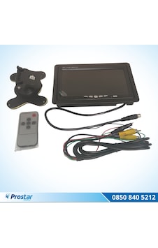 7 inç LCD Araç Monitör Geri Vites Kamerası Uyumlu 2 AV Video Gir