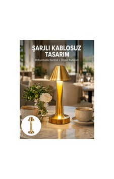 Trendlia Şarjlı Masa Lambası 3 Işık Modu Kademesiz Karartma Metal Gövde Yeni Nesil Çok Renkli Trendlia Şarjlı Masa Lambası 3 Işık Modu Kademesiz Karartma Metal Gövde Yeni Nesil Çok Renkli