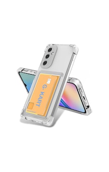 Galaxy S24 Fe Kılıf Airbag Tasarımlı Şeffaf Kartlıklı Zore G-kart Kapak Seffaf Galaxy S24 Fe Kılıf Airbag Tasarımlı Şeffaf Kartlıklı Zore G-kart Kapak Seffaf