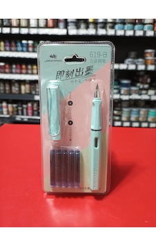 Jinhao Dolma Kalem Seti Pastel Turkuaz Ef 0,38mm Uç Kalem+5kartuş Jinhao Dolma Kalem Seti Pastel Turkuaz Ef 0,38mm Uç Kalem+5kartuş