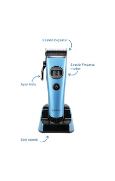 Fenda - Profonyonel Saç Ve Sakal Kesme Makinesi - Fndsacks0003 - Mavi 1 Saat Fenda - Profonyonel Saç Ve Sakal Kesme Makinesi - Fndsacks0003 - Mavi 1 Saat