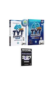 2027 Rehber Matematik 2027 49 Günde Tyt Matematik Video Ders Kitabı+soru Bankası+evp Akademi 3x27 Paragraf Deneme