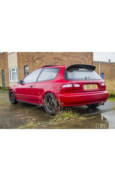 Honda Civic 1992 - 1995 Spoon Spoiler (Fiber) Yeni
