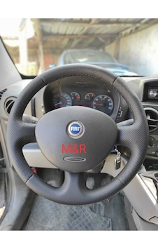 Fiat Doblo Kaplama Deri Direksiyon Kılıfı Siyah Fiat Doblo Kaplama Deri Direksiyon Kılıfı Siyah