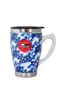 Andoutdoor And333 Içi Çelik Dışı Desenli Seramik Kupa Mug