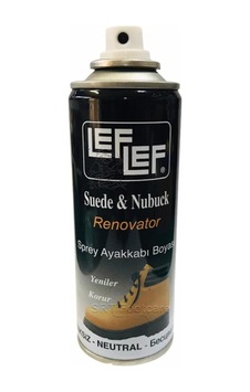 Tux Nuri Leflef Süet Nubuk Ayakkabı Boyası Yenileyici Koruyucu Sprey 200 Ml Renksiz -001 Tux Nuri Leflef Süet Nubuk Ayakkabı Boyası Yenileyici Koruyucu Sprey 200 Ml Renksiz -001