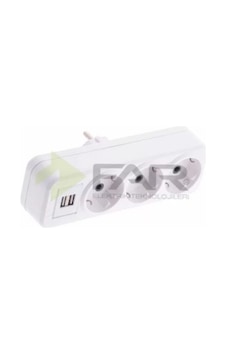 FarF08 2 Usb'li 3'lü Fiş Priz Golyat