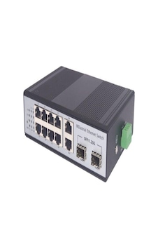 Spacenet 8 Port 10/100/1000+2 Sfp Fiber +2 Uplink Endüstriyel Poe Switch
