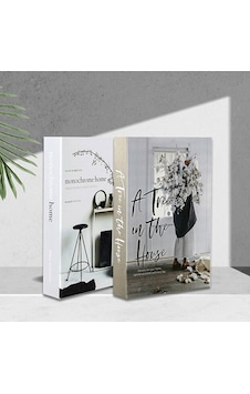 2'li A Tree & Mono Dekoratif Kitap Kutu