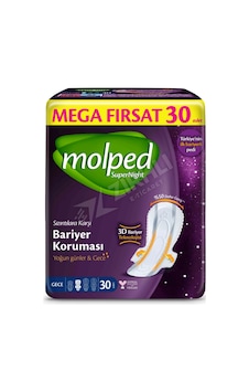 5 Adet Molped Mega Supernight Gece 30'lu 5 Adet Molped Mega Supernight Gece 30'lu