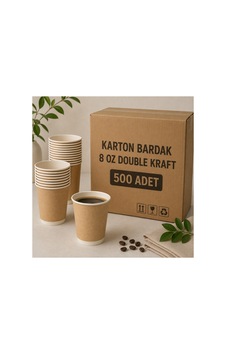 8 Oz Double Kraft Karton Bardak 500 Adet Çift Katmanlı Kahve Bardağı - 917537983 Diğer 8 Oz Double Kraft Karton Bardak 500 Adet Çift Katmanlı Kahve Bardağı - 917537983 Diğer