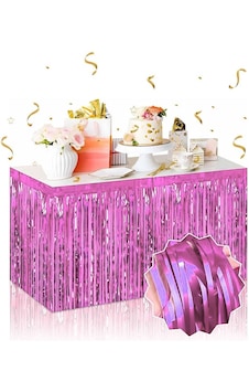 Kendinden Yapışkanlı Pembe Metalize Püsküllü Masa Eteği 75 X 275 Cm Parti Süslemesi Belirtilmemiş Kendinden Yapışkanlı Pembe Metalize Püsküllü Masa Eteği 75 X 275 Cm Parti Süslemesi Belirtilmemiş