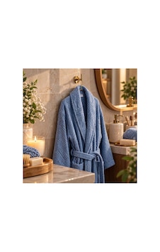 Tekli Bornoz, L Beden, %100 Pamuklu Mavi - 940035788 Mavi Tekli Bornoz, L Beden, %100 Pamuklu Mavi - 940035788 Mavi