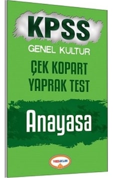 Yediiklim Yayınları Kpss 2017 Anayasa Çek Kopart Yaprak Test Yediiklim Yayınları Kpss 2017 Anayasa Çek Kopart Yaprak Test