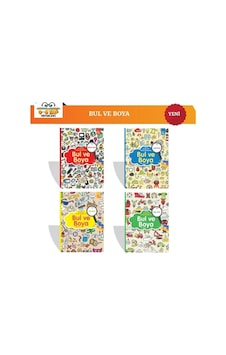 Bul Ve Boya 4 Kitap Set Bul Ve Boya 4 Kitap Set